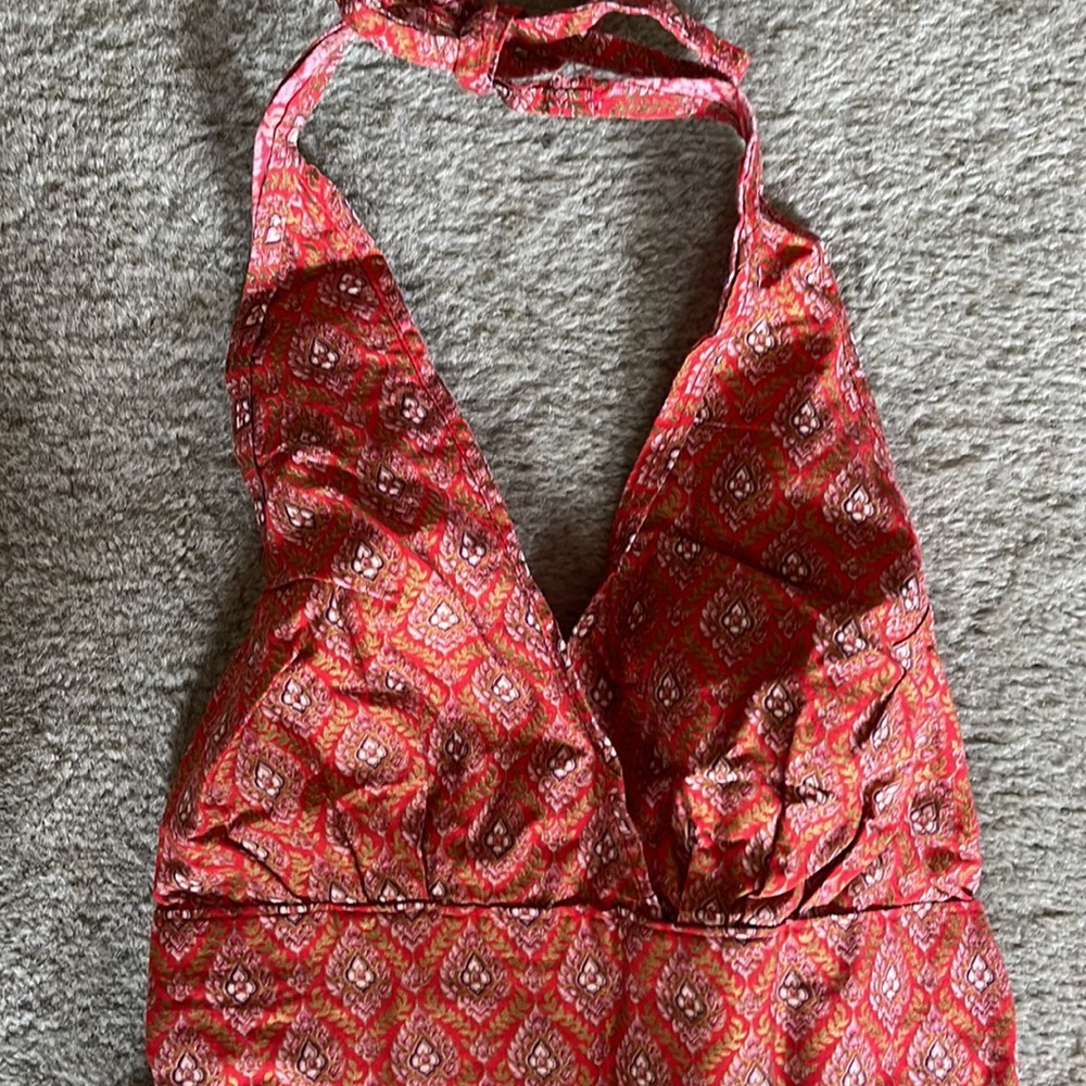 100% cotton halter dress size S/M
